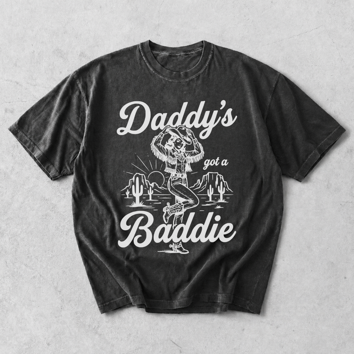 Daddy’s Got a Baddie Cowgirl Western T-Shirt