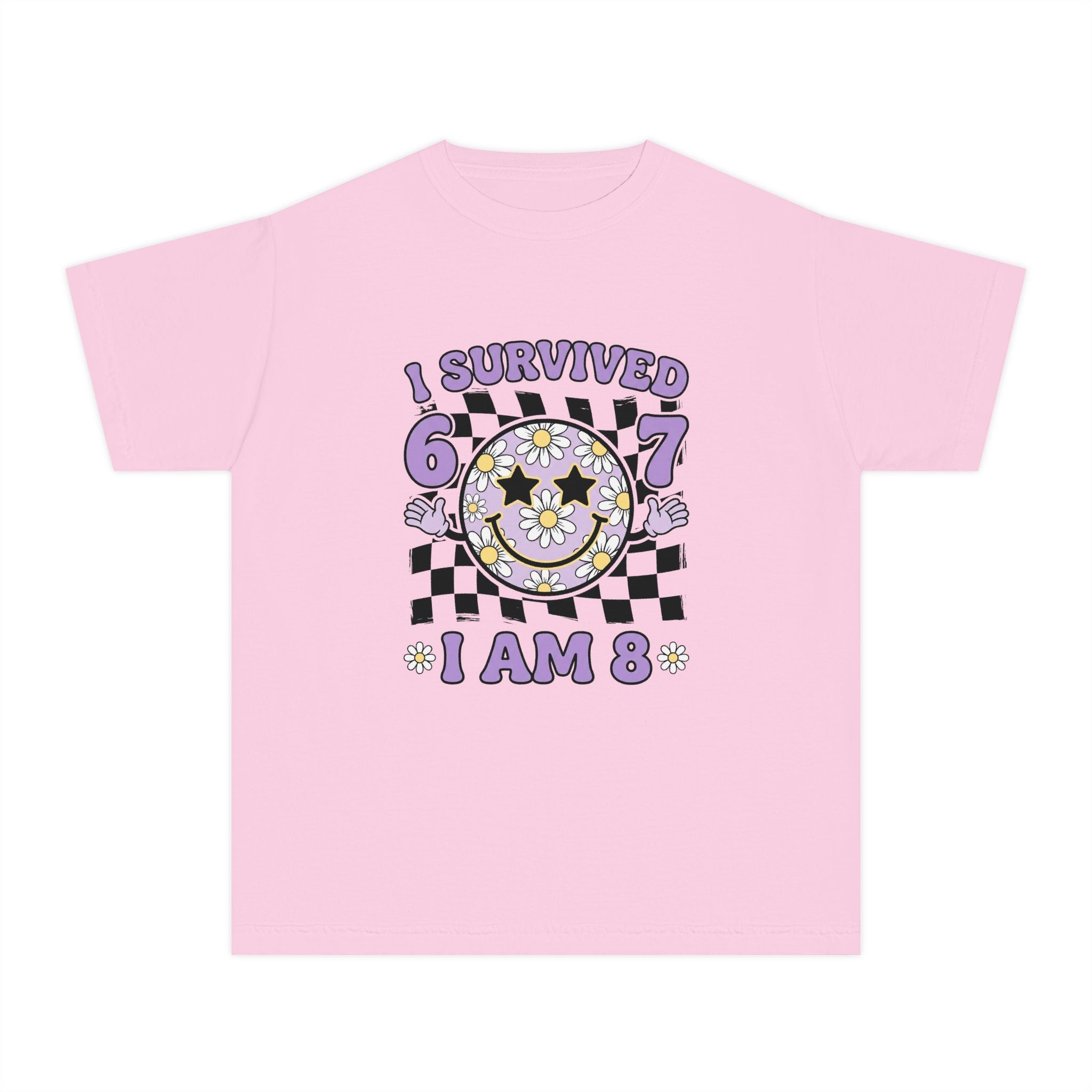 I Survived 6 7 I Am 8 Birthday Youth T-Shirt