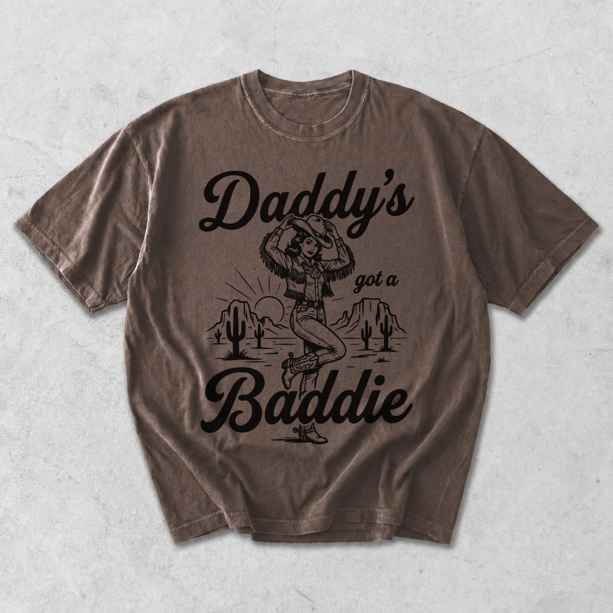 Daddy’s Got a Baddie Cowgirl Western T-Shirt