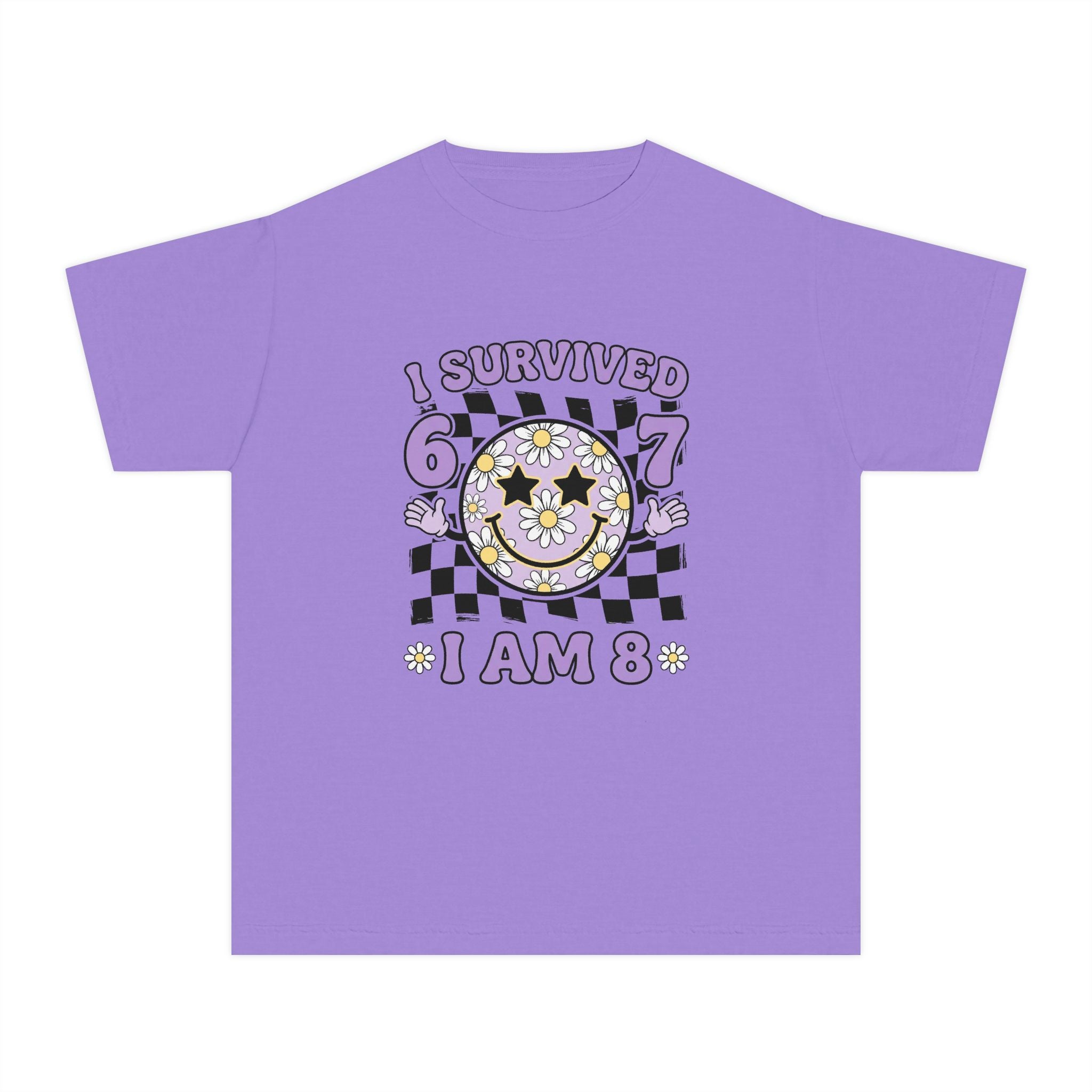 I Survived 6 7 I Am 8 Birthday Youth T-Shirt