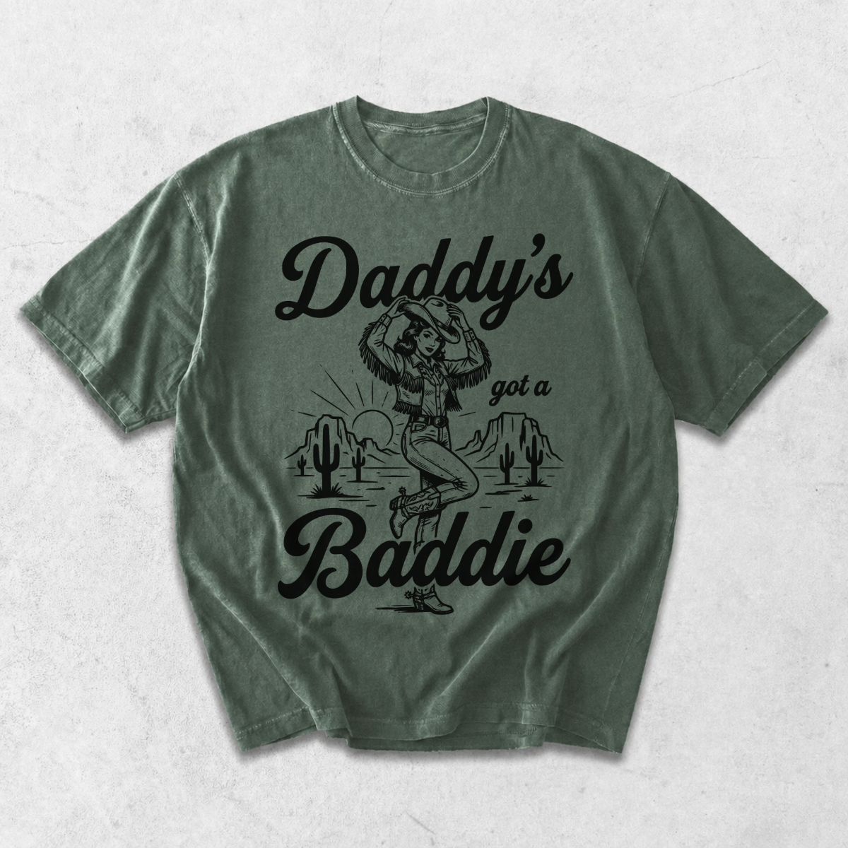 Daddy’s Got a Baddie Cowgirl Western T-Shirt