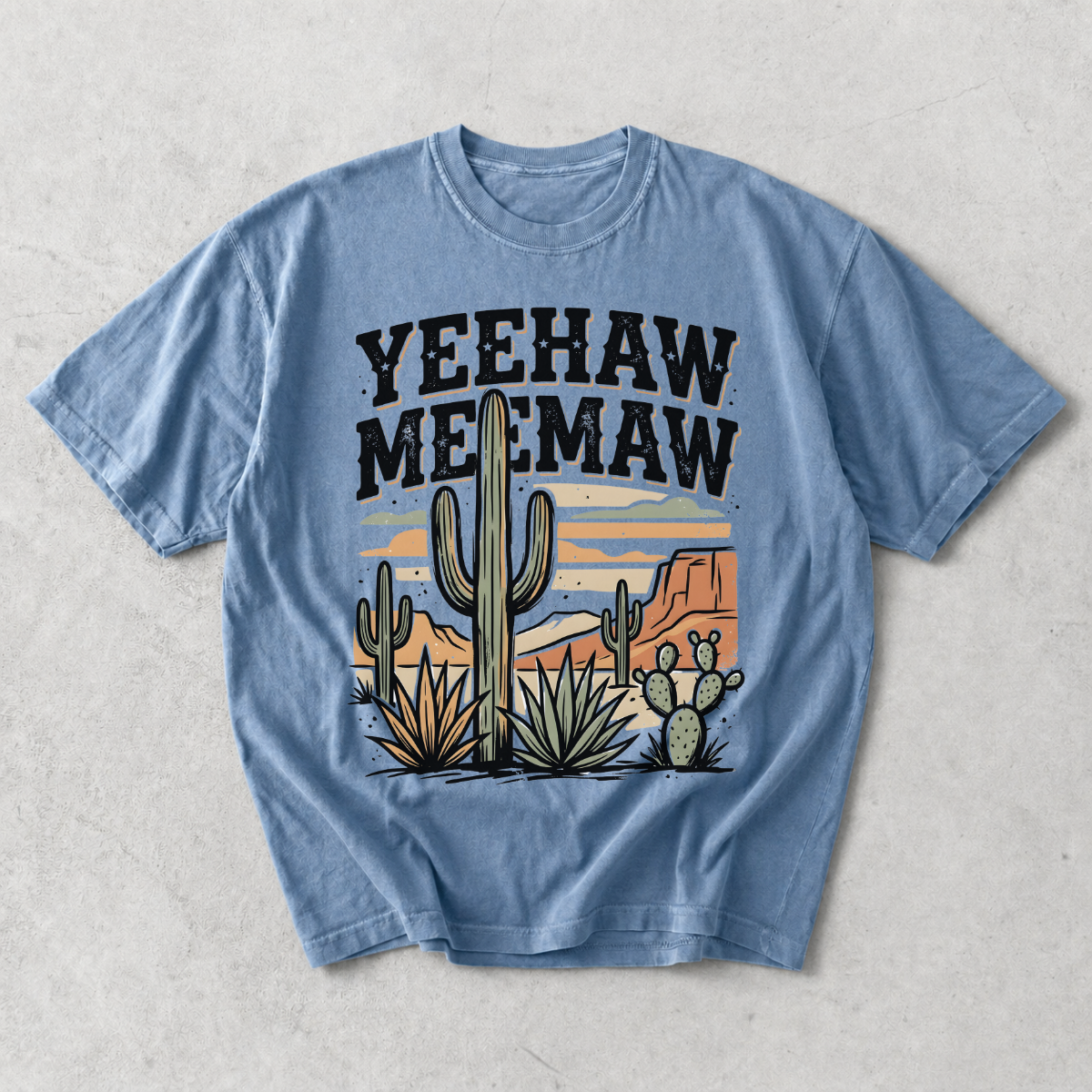 Yeehaw Meemaw Funny Grandma Western T-Shirt