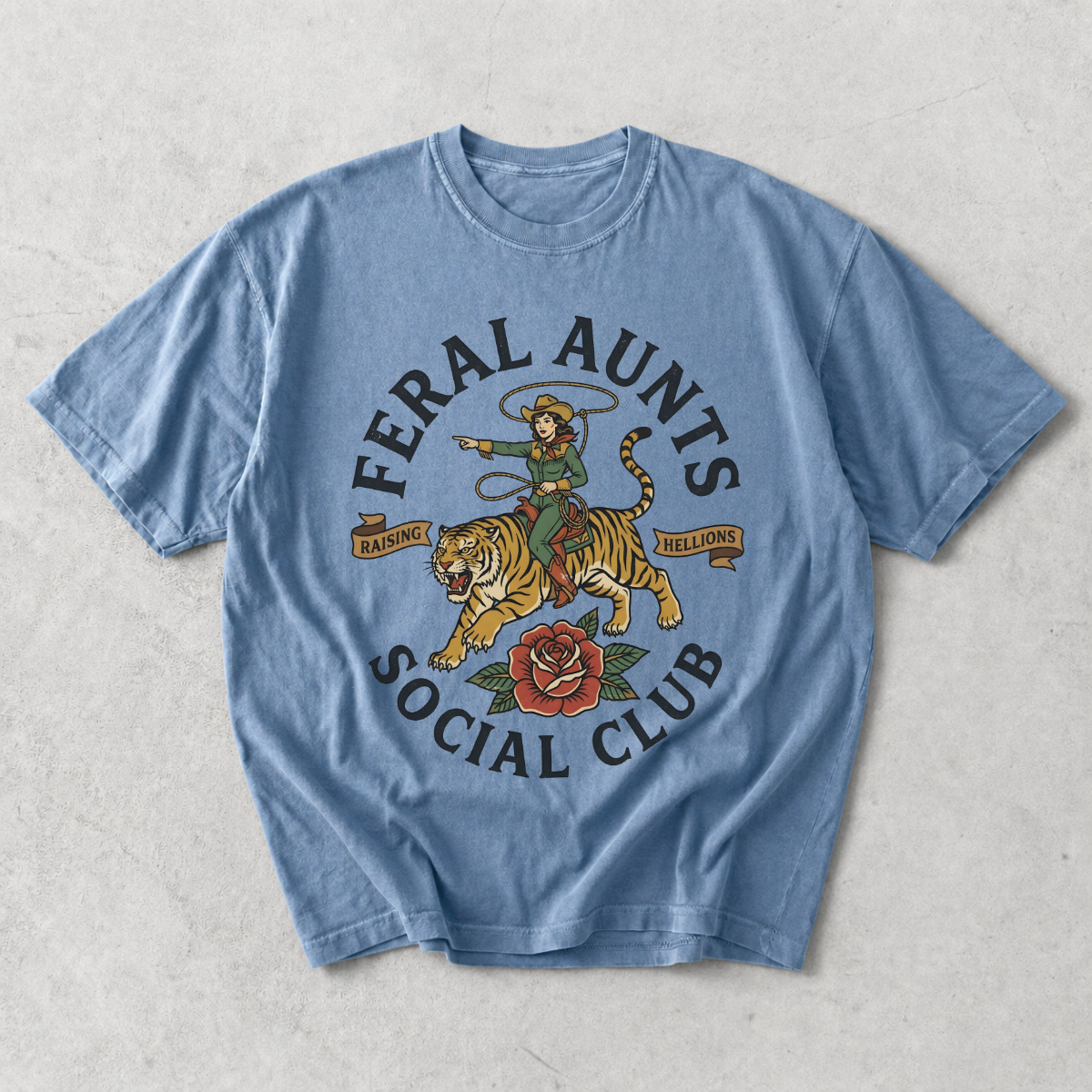 Feral Aunts Social Club Funny Aunt T-Shirt