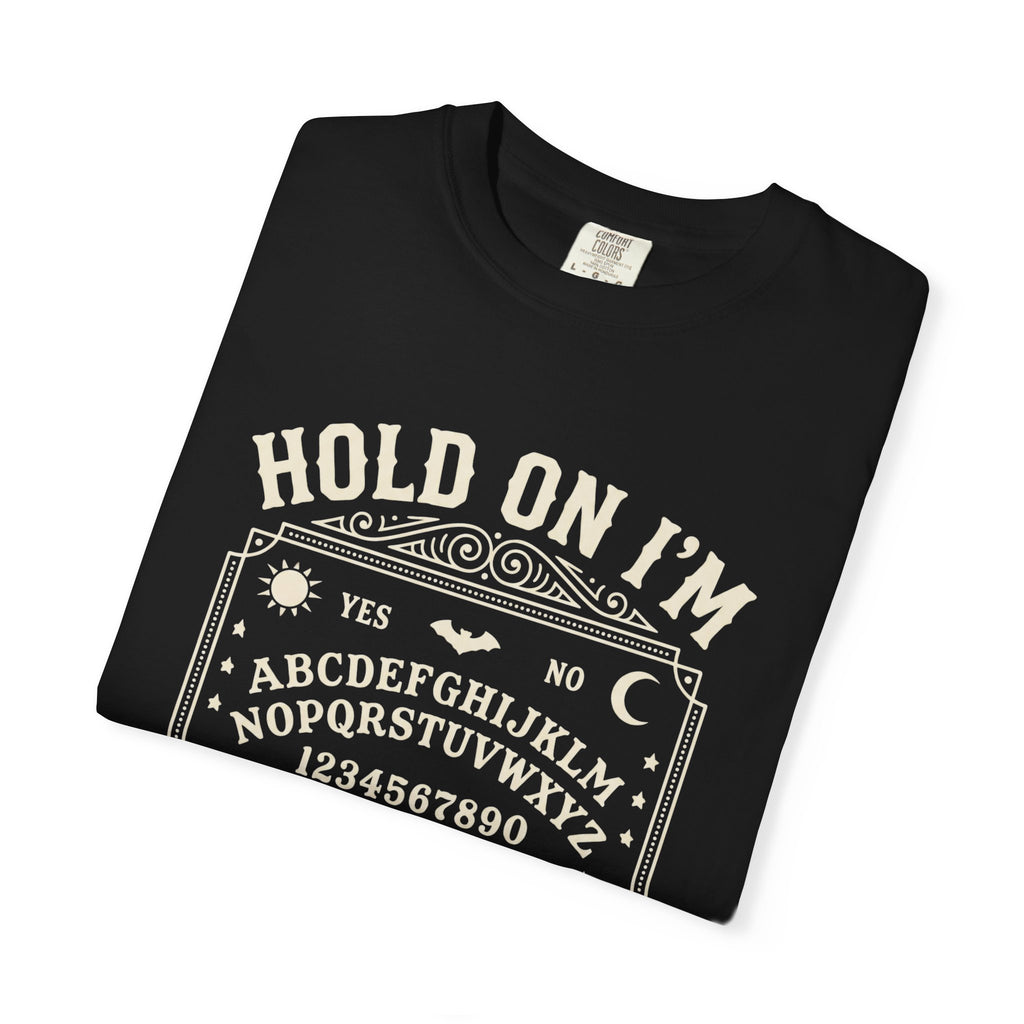 Hold On I’m Texting My Dad Funny Spooky T-Shirt