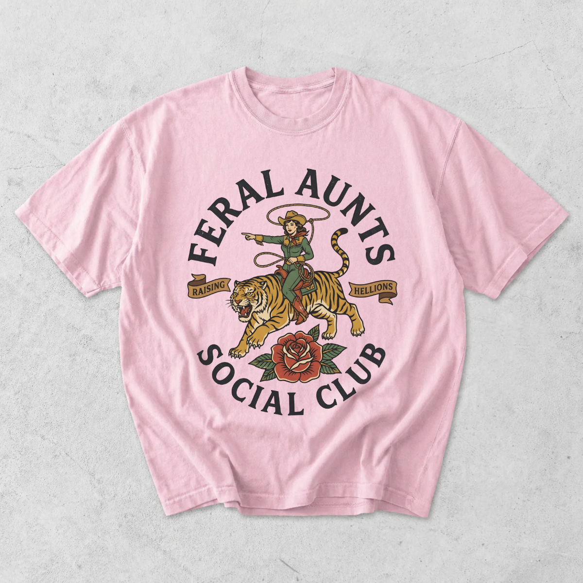 Feral Aunts Social Club Funny Aunt T-Shirt