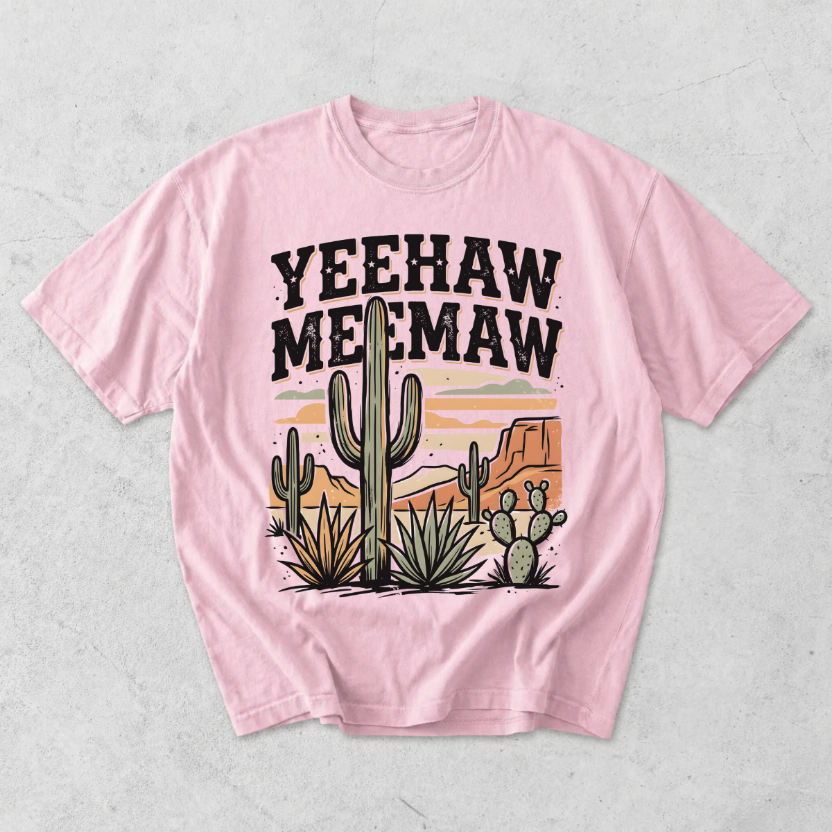 Yeehaw Meemaw Funny Grandma Western T-Shirt