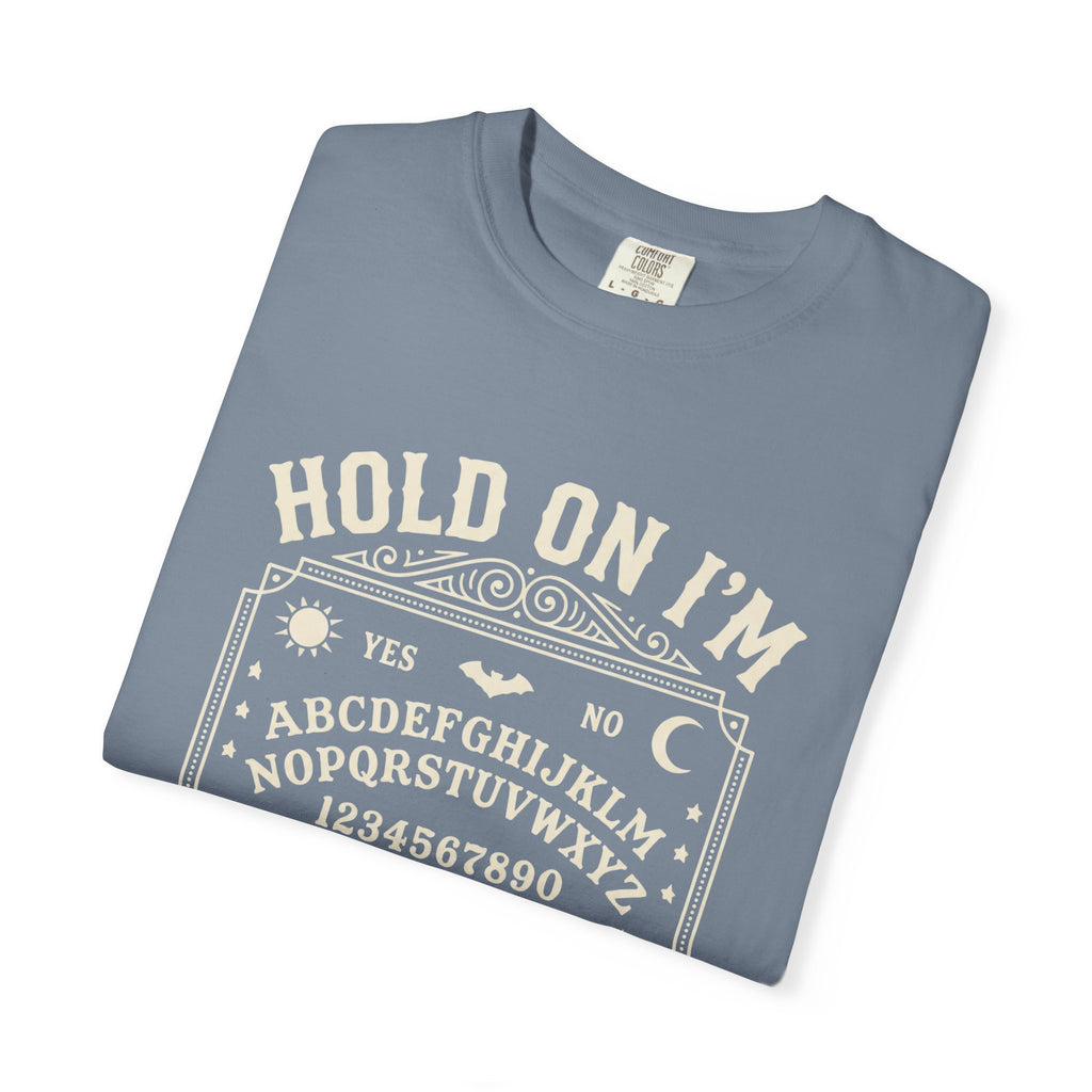 Hold On I’m Texting My Dad Funny Spooky T-Shirt