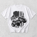 Monster Truck American Flag Truck Lover T-Shirt