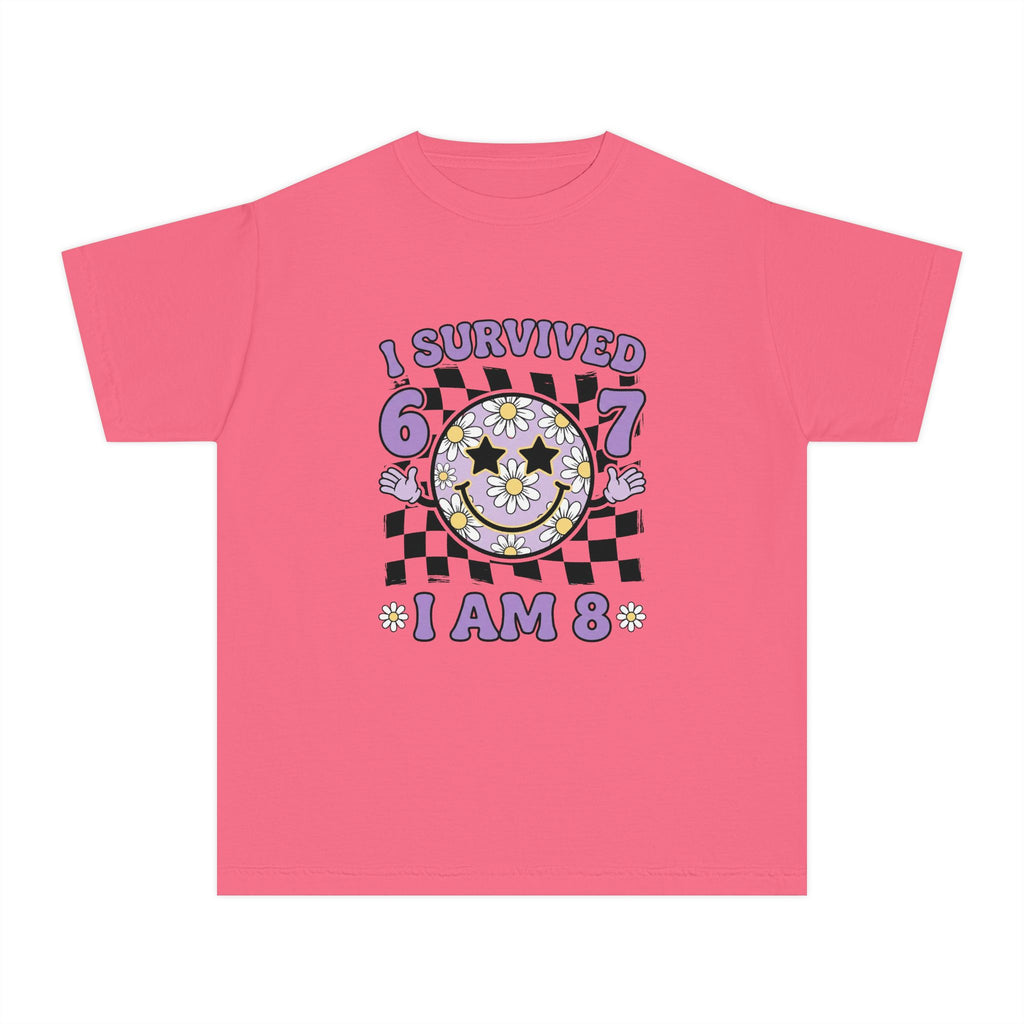 I Survived 6 7 I Am 8 Birthday Youth T-Shirt