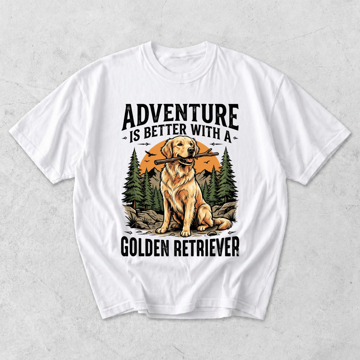 Adventure Is Better With A Golden Retriever T-Shirt