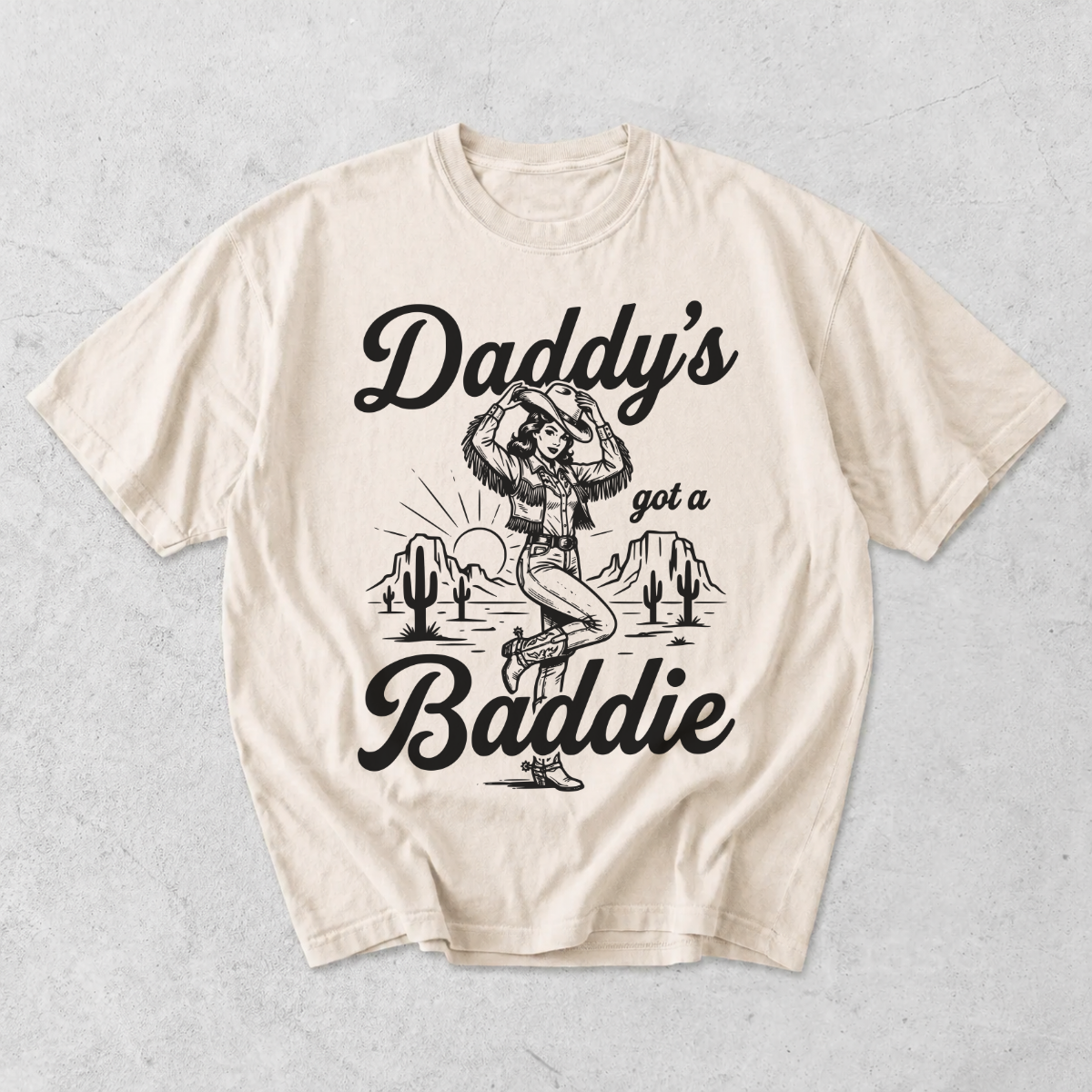 Daddy’s Got a Baddie Cowgirl Western T-Shirt