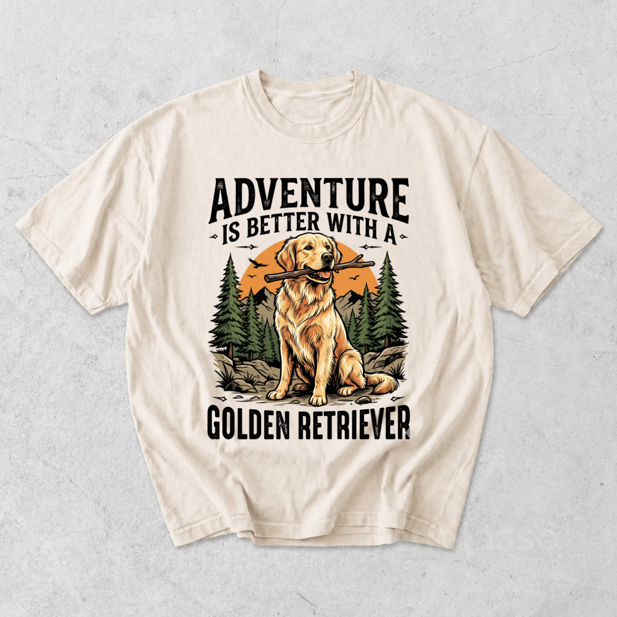 Adventure Is Better With A Golden Retriever T-Shirt