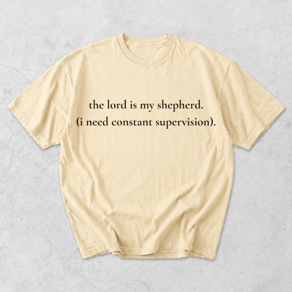 The Lord Is My Shepherd I Need Constant Supervision T-Shirt