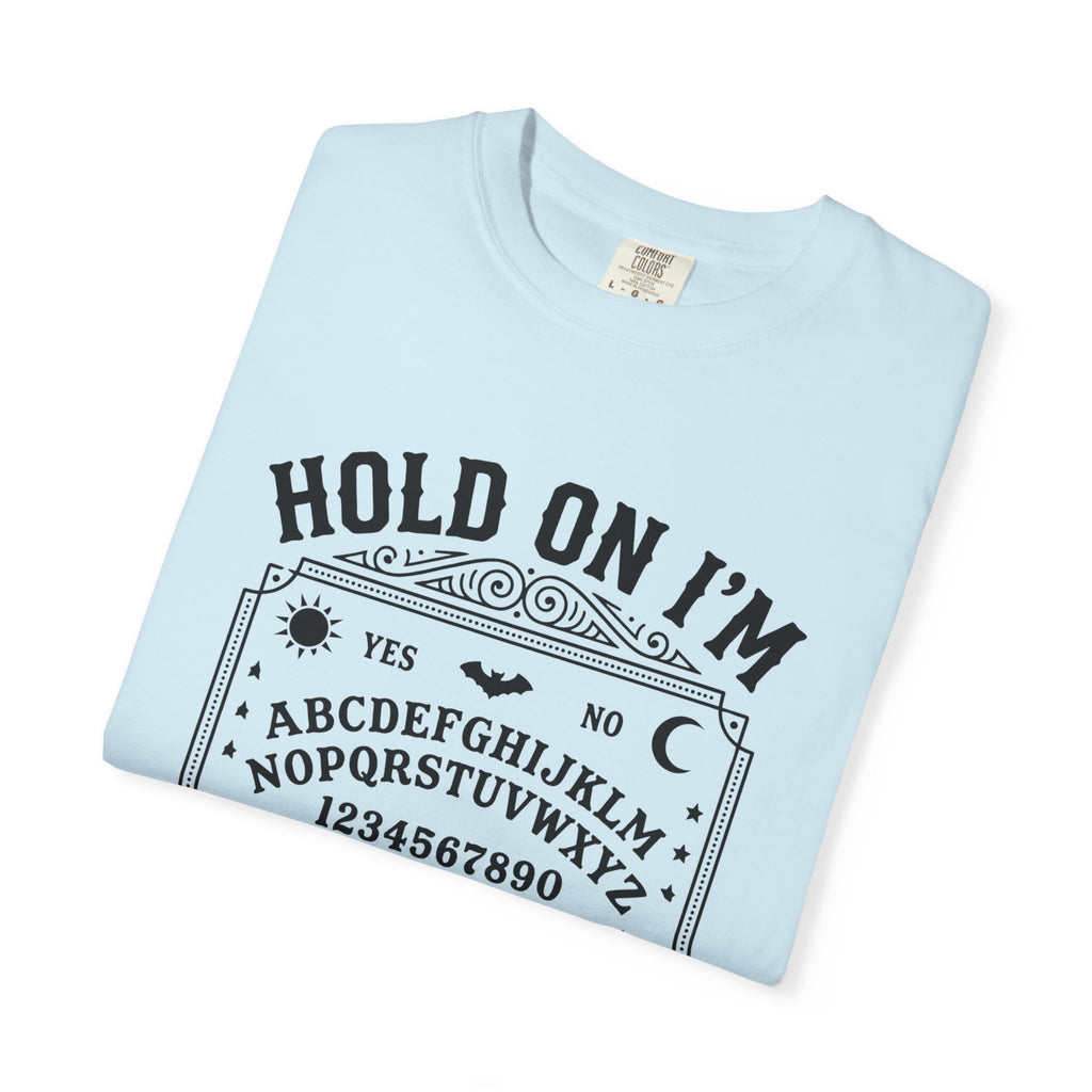 Hold On I’m Texting My Dad Funny Spooky T-Shirt