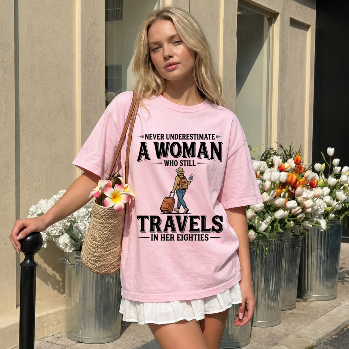 Woman Who Still Travels in Her Eighties T-Shirt