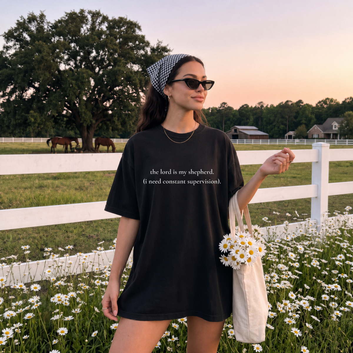 The Lord Is My Shepherd I Need Constant Supervision T-Shirt
