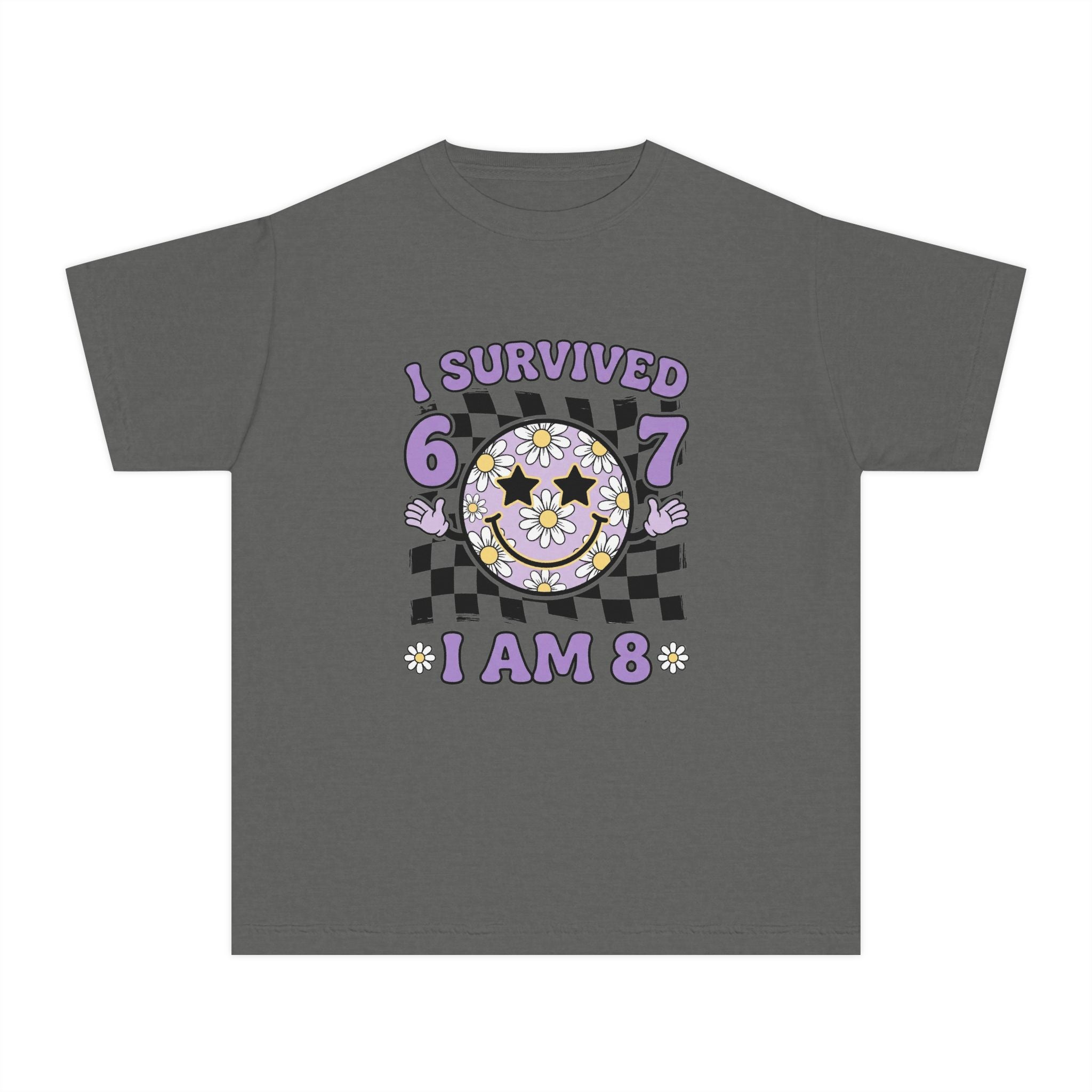I Survived 6 7 I Am 8 Birthday Youth T-Shirt