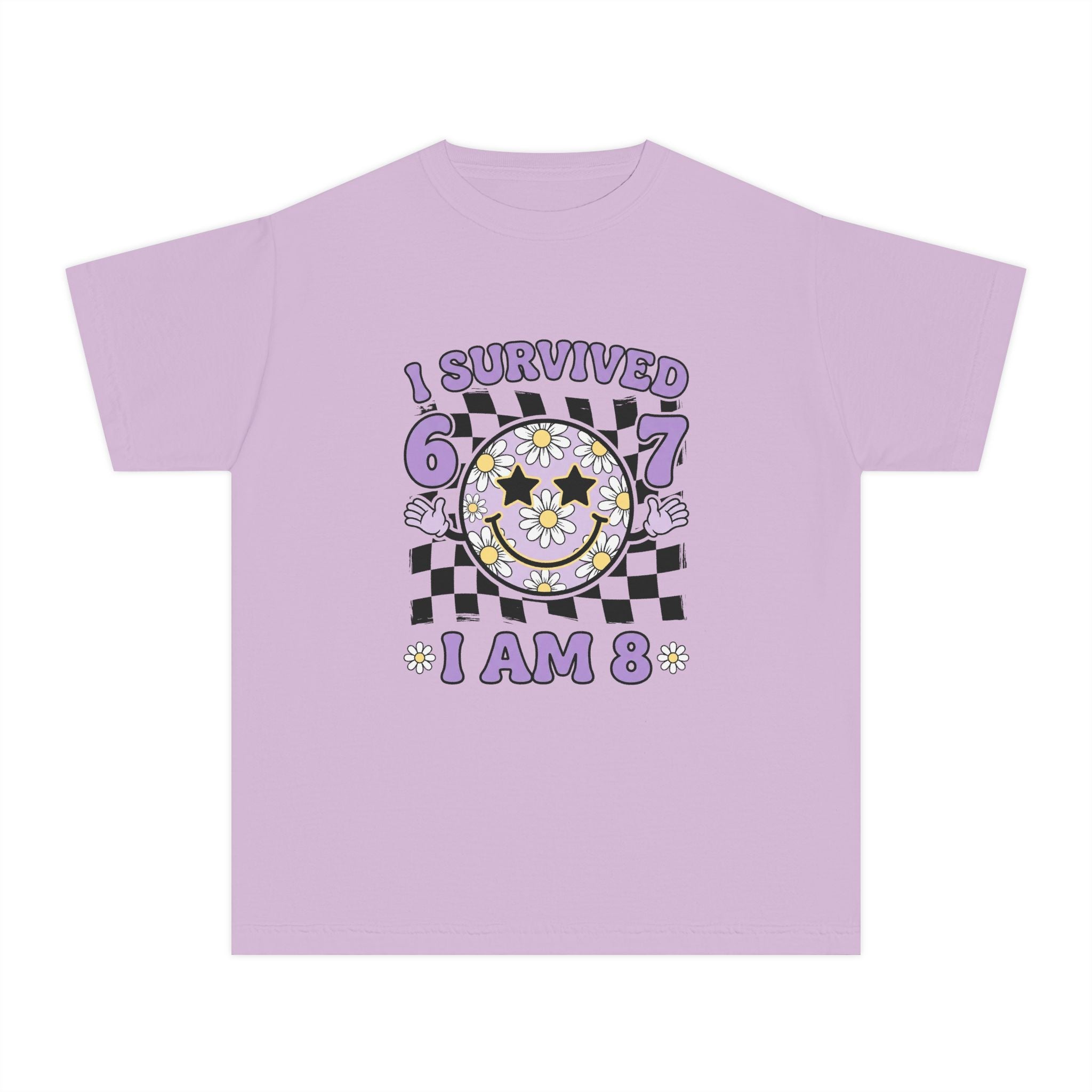 I Survived 6 7 I Am 8 Birthday Youth T-Shirt