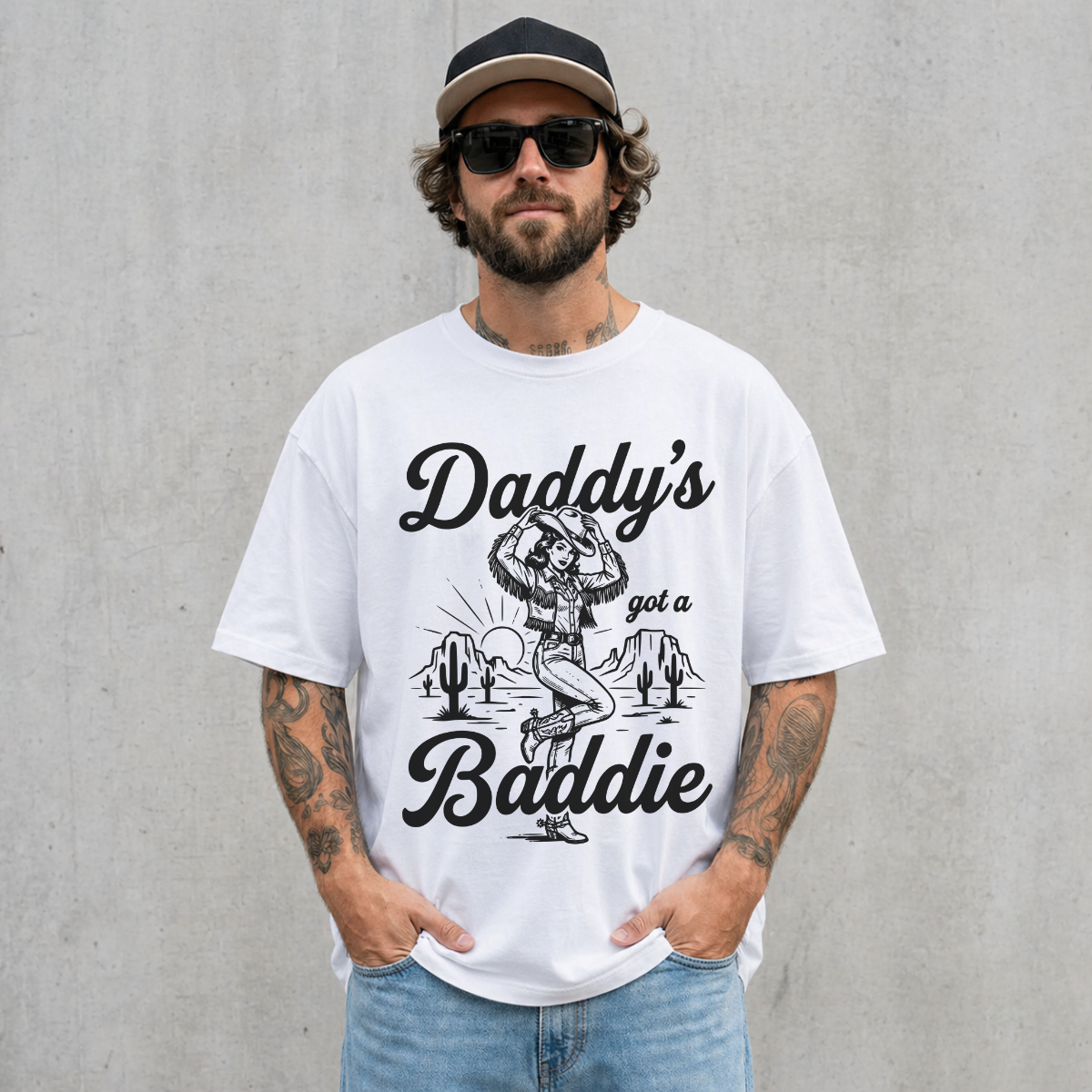 Daddy’s Got a Baddie Cowgirl Western T-Shirt