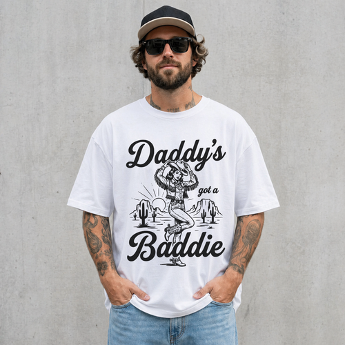 Daddy’s Got a Baddie Cowgirl Western T-Shirt