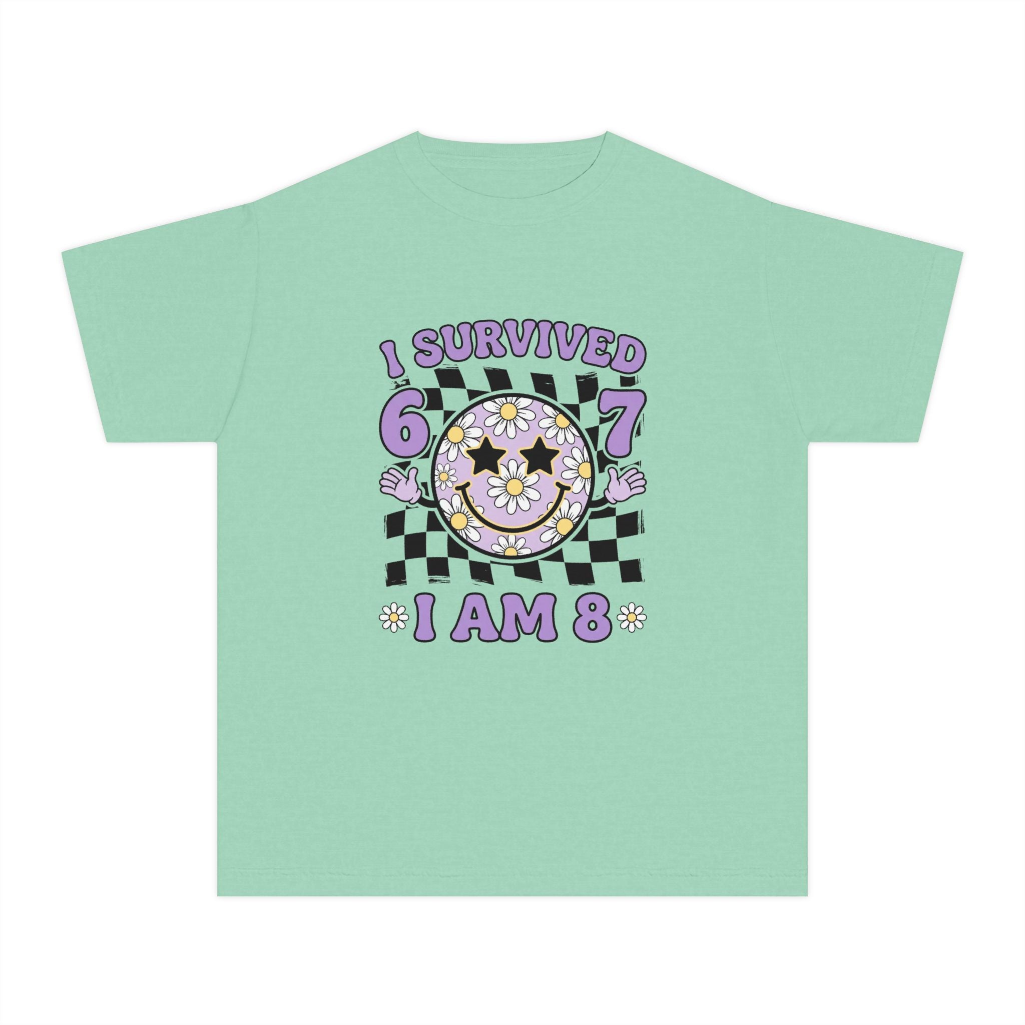 I Survived 6 7 I Am 8 Birthday Youth T-Shirt