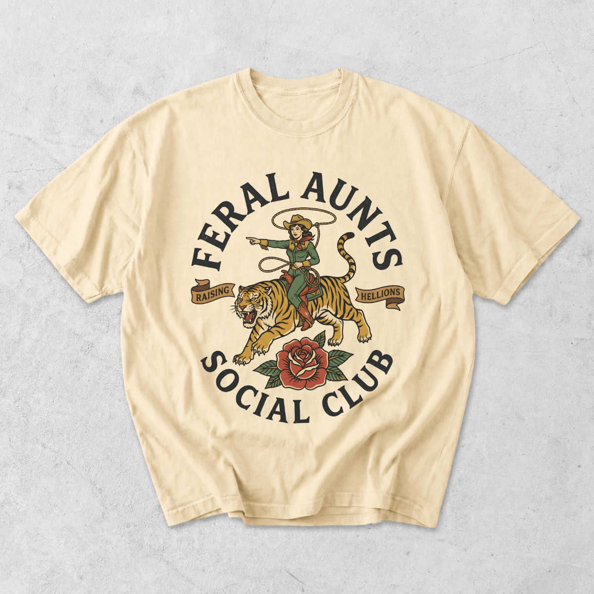 Feral Aunts Social Club Funny Aunt T-Shirt